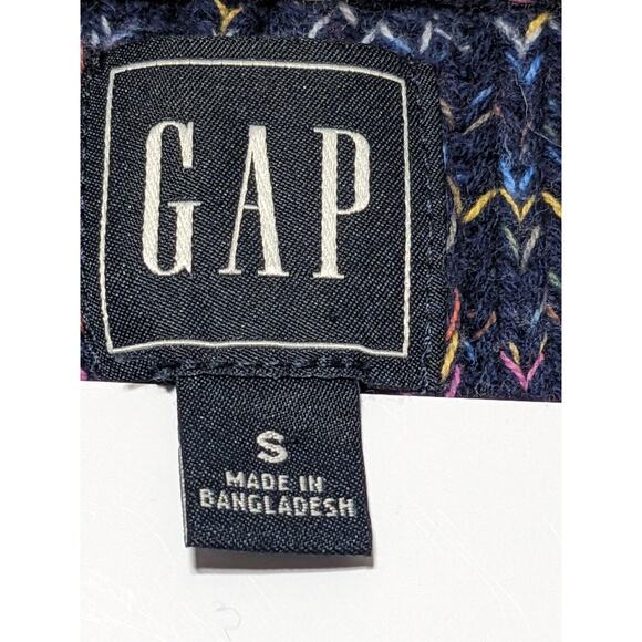 Gap Pullover Sweater Women Size S Blue Relaxed Rollneck Shaker Drop-Shoulder - Picture 7 of 12